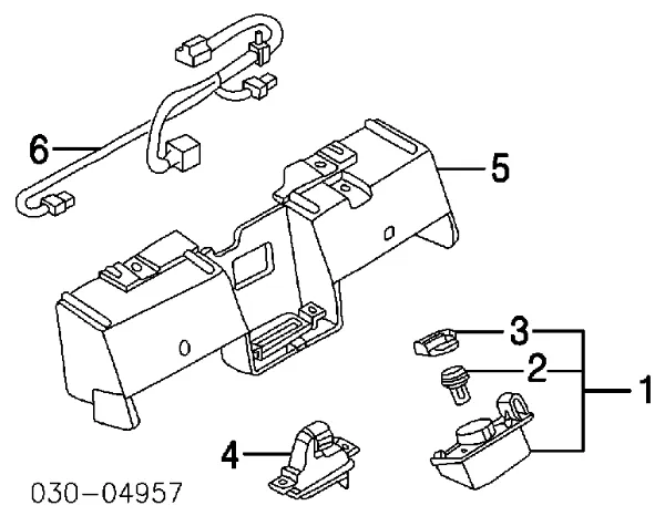 Фонарь подсветки номерного знака 26510CD000 Nissan/Infiniti