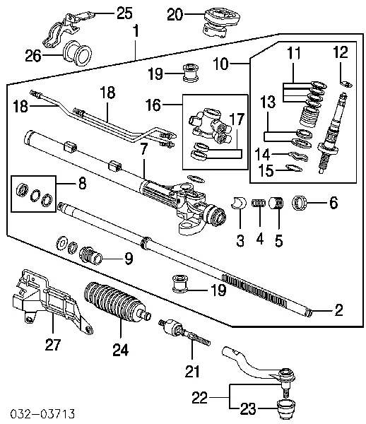 РМК рейки на Honda STREAM  RN