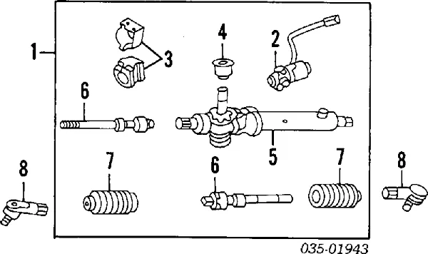 Рулевая рейка GJ2532110F Mazda