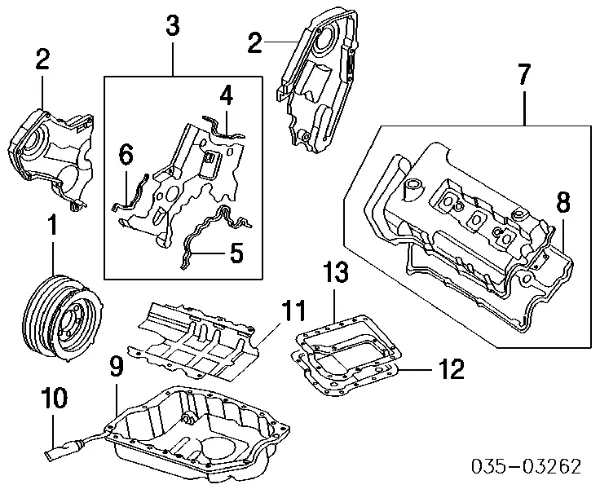 Прокладка поддона АКПП/МКПП BN9721512A Mazda