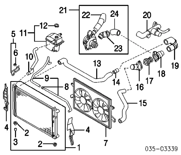 Радиатор GY0115200D Mazda