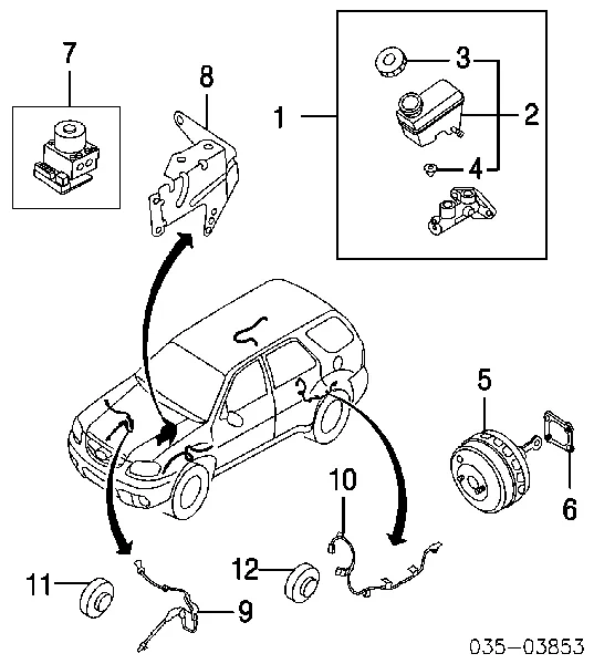 Главный тормозной цилиндр EC0243400D Mazda