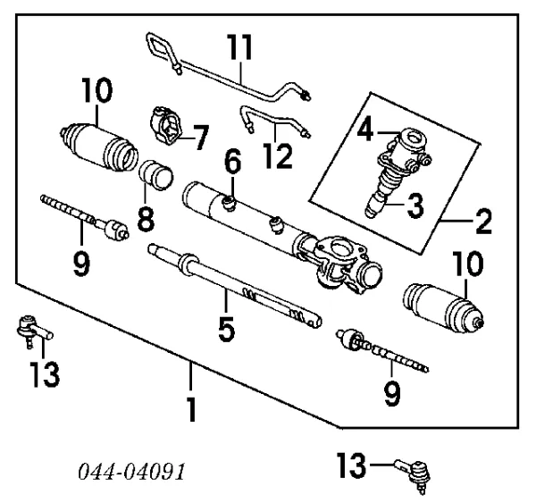 Ремчасть рулевой рейки Toyota 4551733021 цена, от