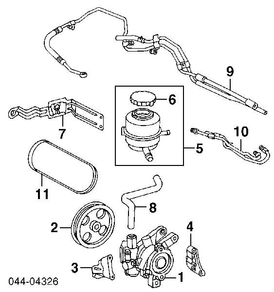 Насос ГУР 4432016250 Toyota