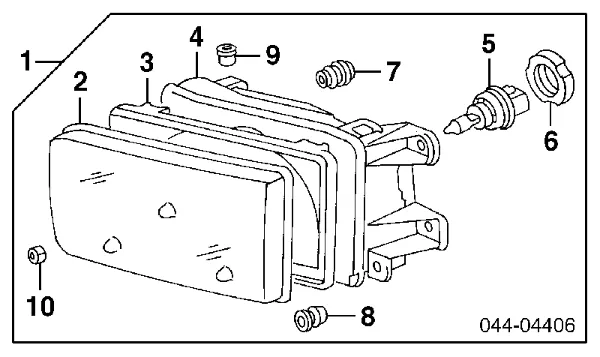 Левая фара 8115035211 Toyota