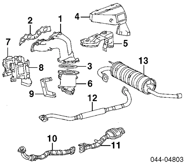 Глушитель задний 174307B040 Toyota