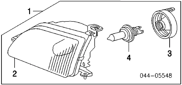 Правая фара 811100C020 Toyota