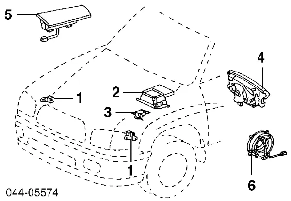 Шлейф руля 843060C021 Toyota