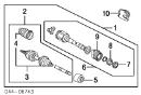Внутренний шрус TOYOTA 4303028010 Внутренний шрус TOYOTA 4303028010