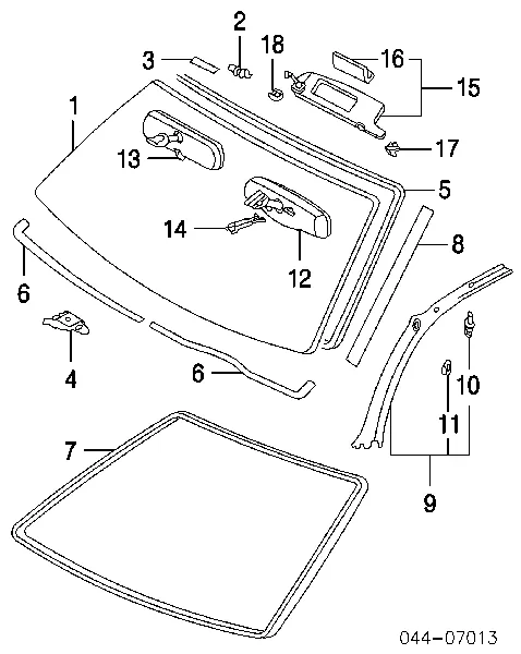 Лобовое стекло 561010601083 Toyota