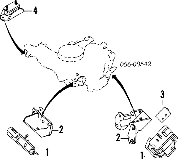 Задняя опора двигателя 8944342081 Isuzu