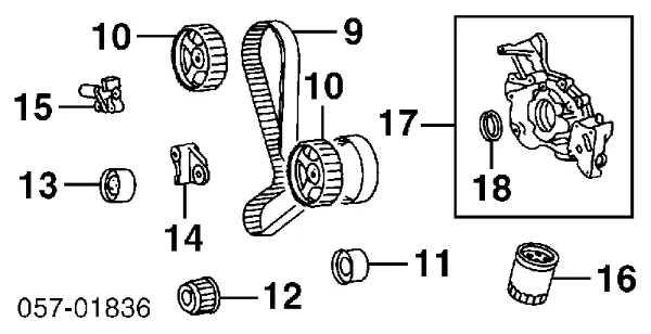 MZ690072 Mitsubishi Масляный фильтр двигателя