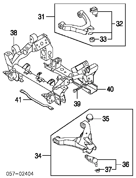 Подрамник передний Mitsubishi Pajero IV LONG