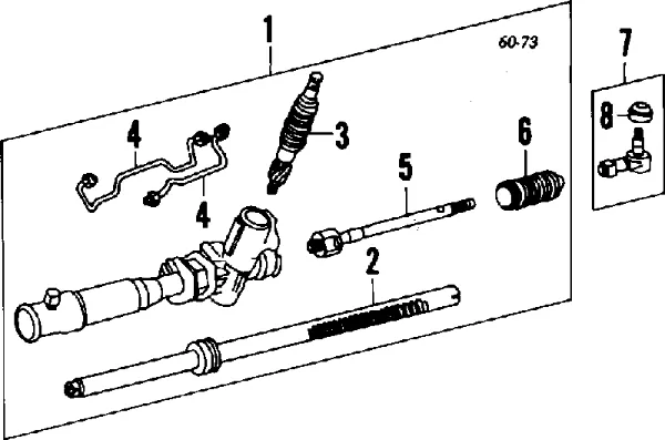 Тяга рулевая в сборе CRKH7 CTR