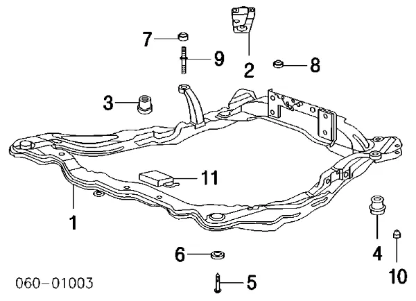 Подрамник передний 6240538101 Hyundai/Kia