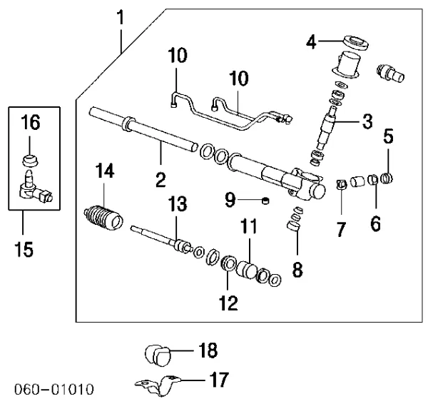 Рулевая рейка 5770038010 Hyundai/Kia