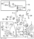 Цапфа передняя левая Hyundai Sonata EF