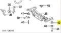 Сайлентблок задней балки TOYOTA 5227506050