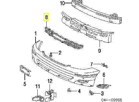 Решетка бампера Toyota Sienna L2
