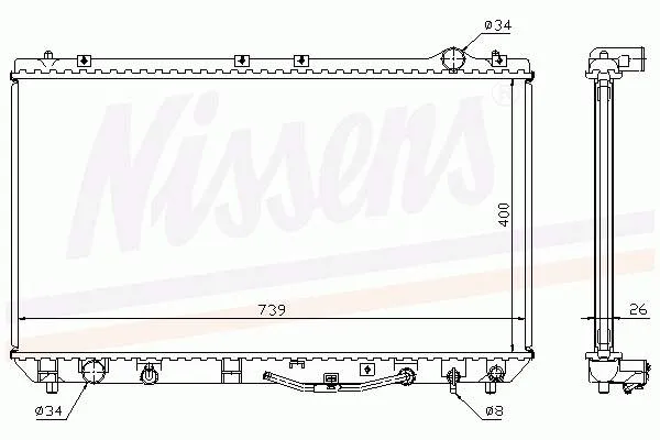 Радиатор 64754 Nissens