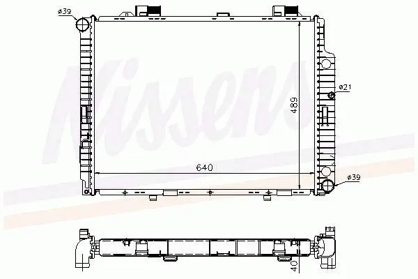 62598 Nissens Радиатор основной