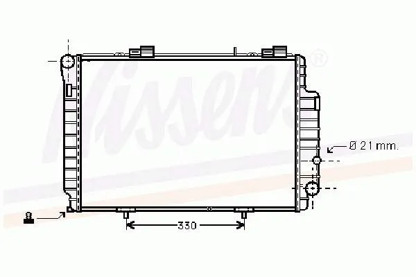 Радиатор 62617 Nissens
