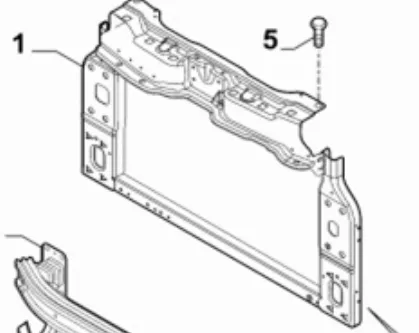 Рамка радиатора 51833634 Fiat/Alfa/Lancia