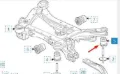 Сайлентблок задней балки Jeep Cherokee KL