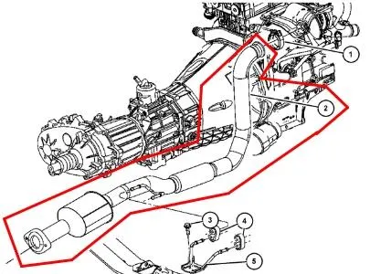 Катализатор 52080451AC Chrysler