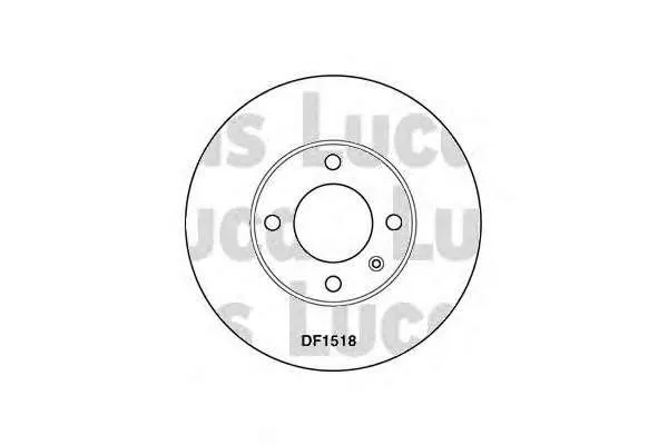 Передние тормозные диски DF1518 Lucas