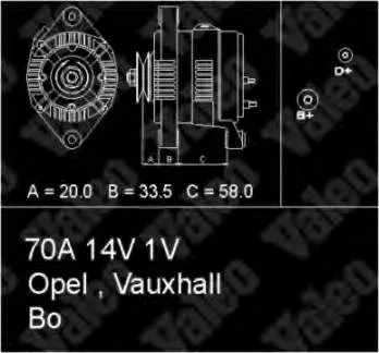 Генератор 437207 VALEO