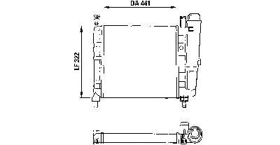 Радиатор 730990 VALEO