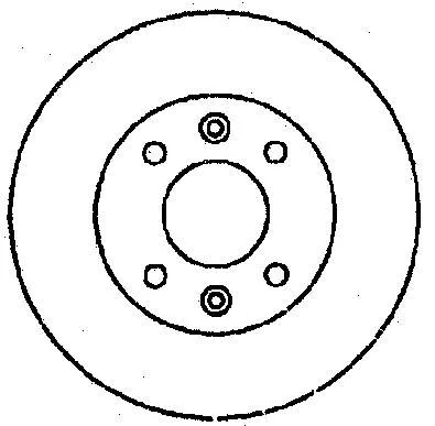Передние тормозные диски 561364B Jurid/Bendix