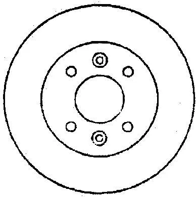 Передние тормозные диски 561594B Jurid/Bendix