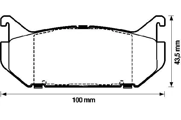 Задние тормозные колодки 572161B Jurid/Bendix