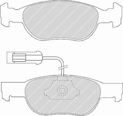 Передние тормозные колодки FDB1374 Ferodo
