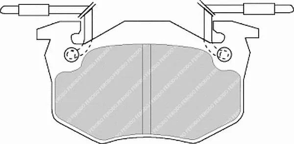 Передние тормозные колодки FDB428 Ferodo