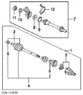 Гайка передней ступицы 90305S3VA11 Honda