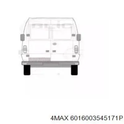Дверь задняя левая 6016003545171P 4max