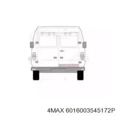 Дверь задняя правая Mercedes Bus 207-310 601
