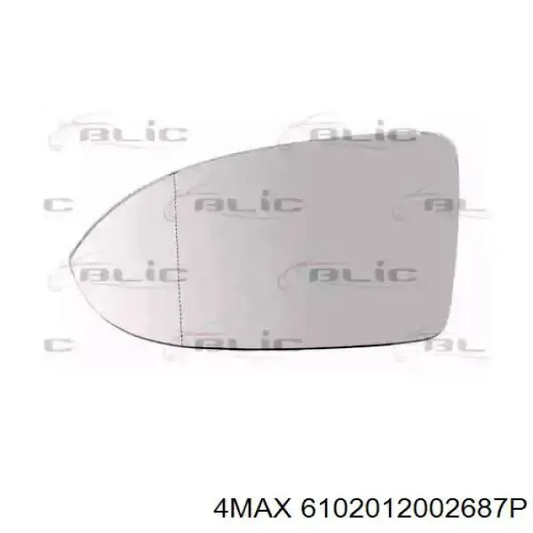 Стекло левого зеркала заднего вида 3857073 Autotechteile