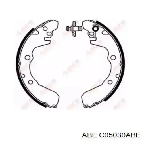Задние барабанные колодки C05030ABE ABE