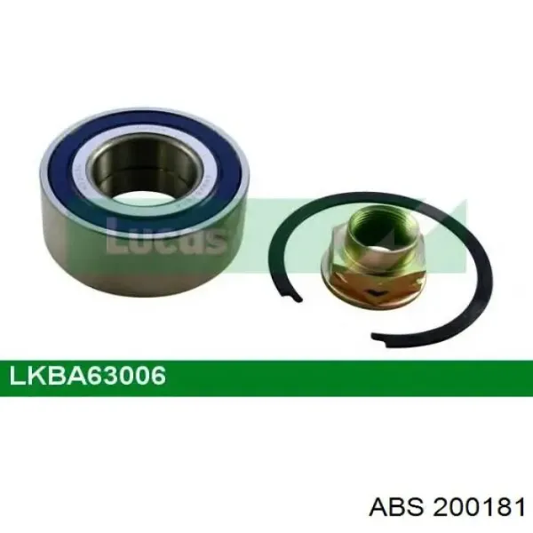 Комплект подшипника ступицы колеса ABS 200181 цена, от