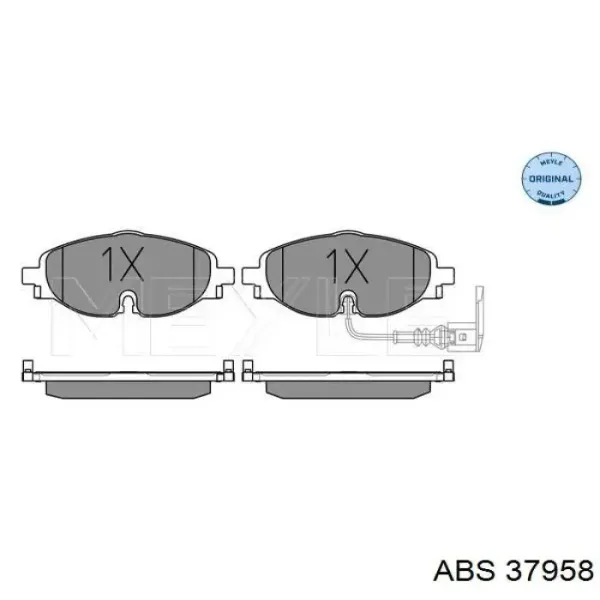37958 ABS Колодки передние