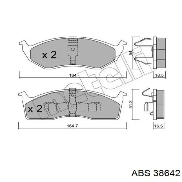  Передние тормозные колодки Chrysler Neon 