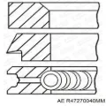 Комплект поршневых колец на 1 цилиндр, 2-й ремонт (+0,50) ВАЗ 2106 