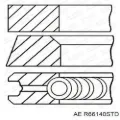Кольца поршневые AE R66140STD