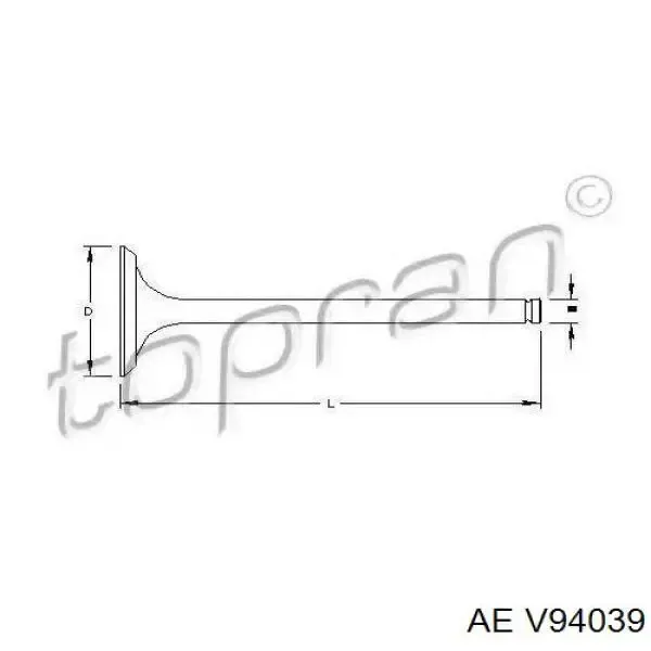 Купить V94039 AE Выпускной клапан