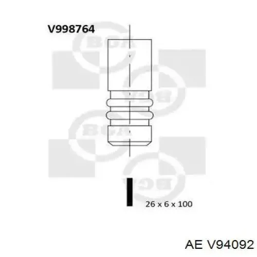 Выпускной клапан V94092 AE