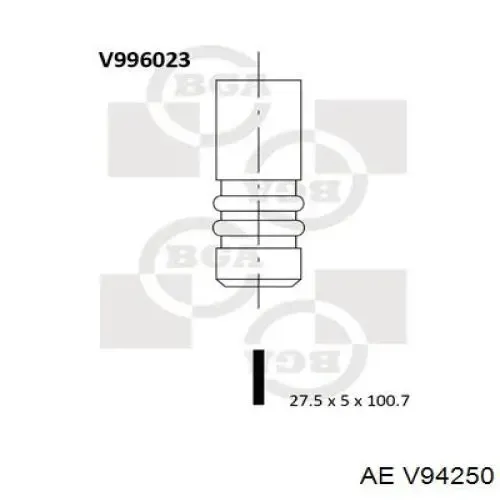 Выпускной клапан V94250 AE